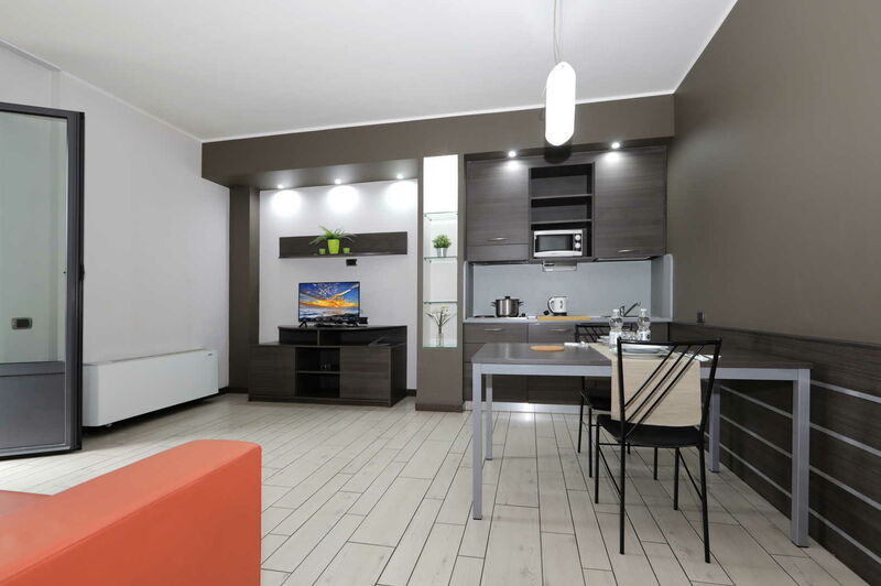 Residence Aurora a Milano - Appartamento Deluxe balcone vista giardino