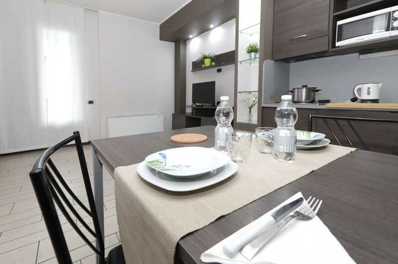 Residence Aurora a Milano - Appartamento Deluxe balcone vista giardino